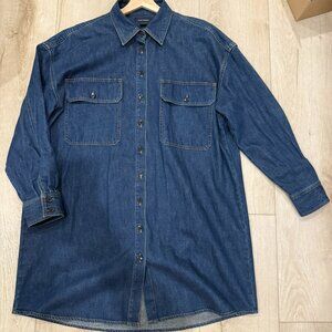 Club Monaco Denim Shirt Dress